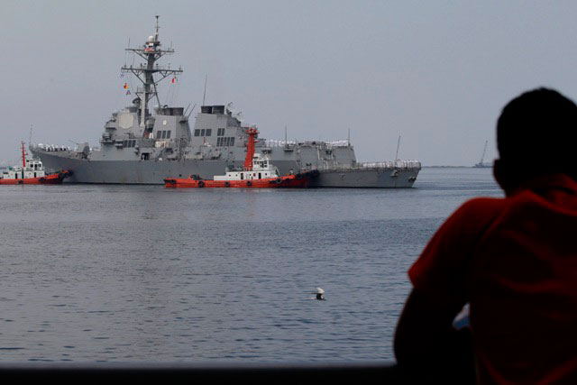 US destroyer arrives in Manila