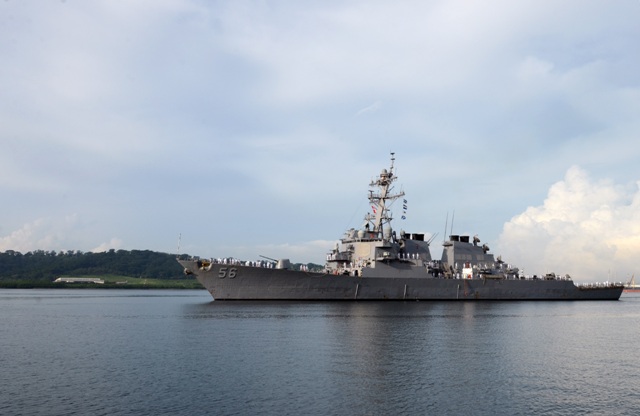US destroyer docks in Palawan