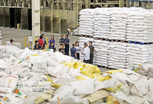Warehouse yields rice with animal feed ingredients
