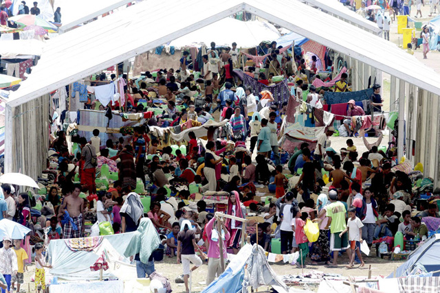 Temporary shelters ng evacuees handa na sa Disyembre - Palasyo 