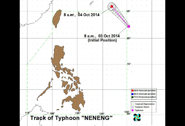 Bagyong 'Neneng' nasa Pinas na