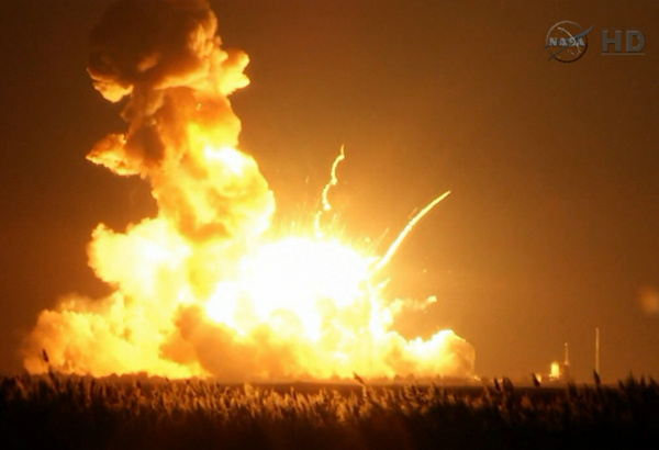 NASA supply rocket explodes at liftoff