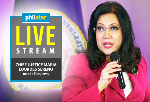 LIVE: Chief Justice Sereno meets the press