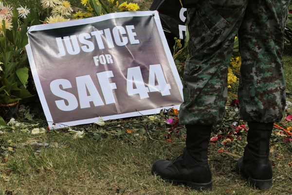 Palace vows to provide 'just closure' for kin of SAF 44