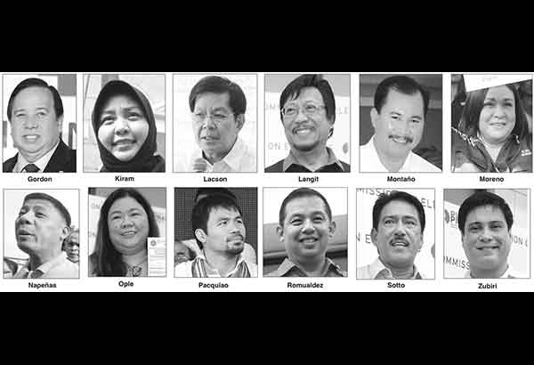 Senatorial slate ng UNA, inihayag