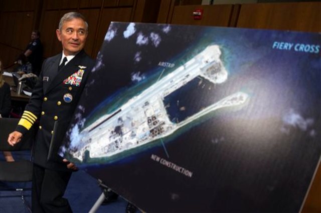 US commander says sailing past Chinese isles not a threat