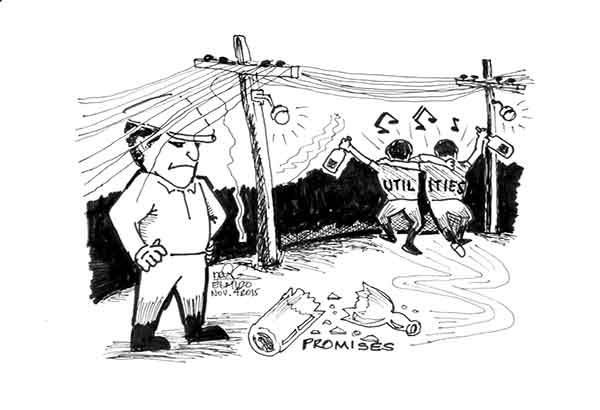 EDITORIAL &ndash; Spaghetti wires cannot be promised away