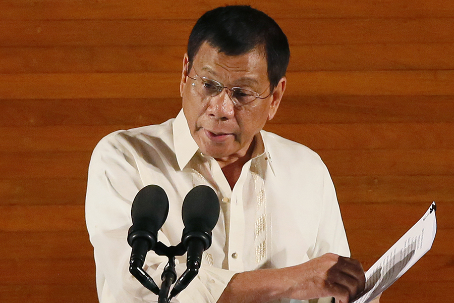 Duterte says Philippines a drug transshipment point of notorious Bamboo triad