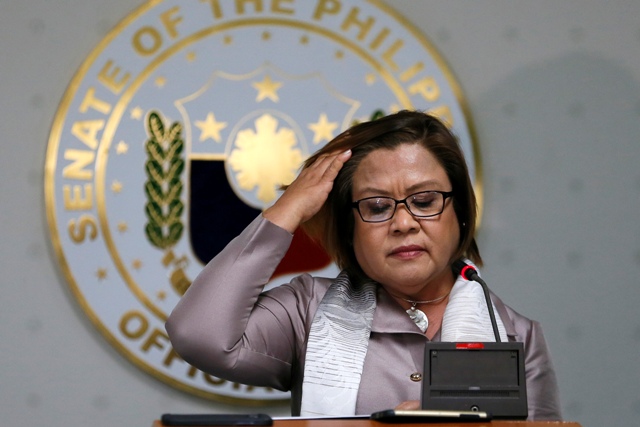 De Lima to Pimentel: Speak in behalf of Senate, not Duterte