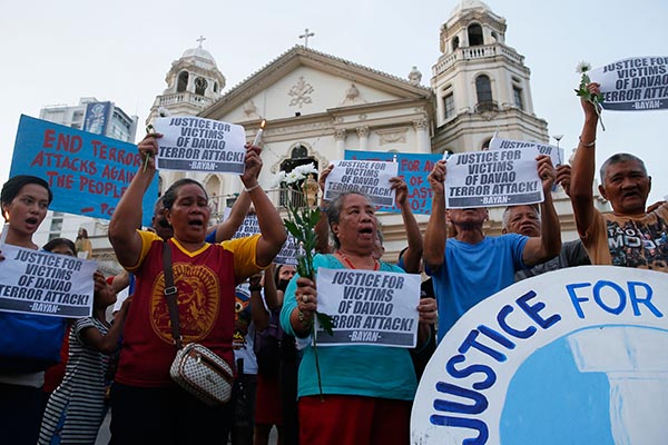 MNLF faction says Davao blast suspects deserve heaviest penalty