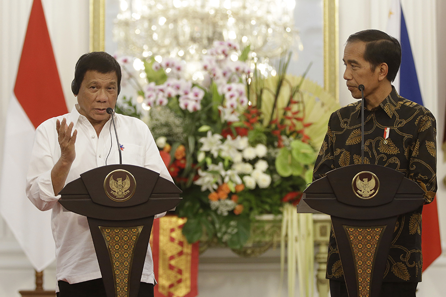 Widodo complained about US, EU meddling, Duterte claims