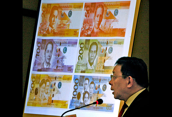 Peso bills with Rody signatures out