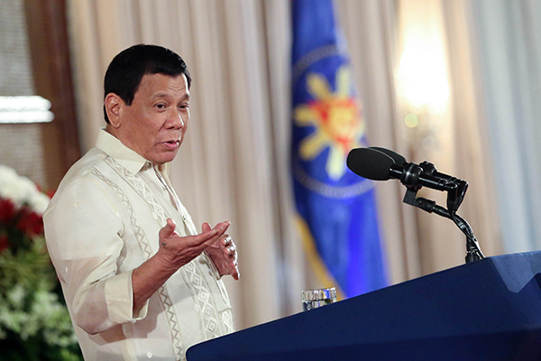 Duterte hopeful China will stop expansion in disputed sea