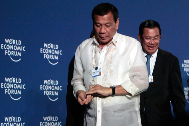 Duterte skips Belt and Road Forum opening ceremony