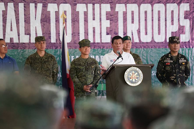 'Don't be afraid to do your jobs,' troops told amid challenges to martial law