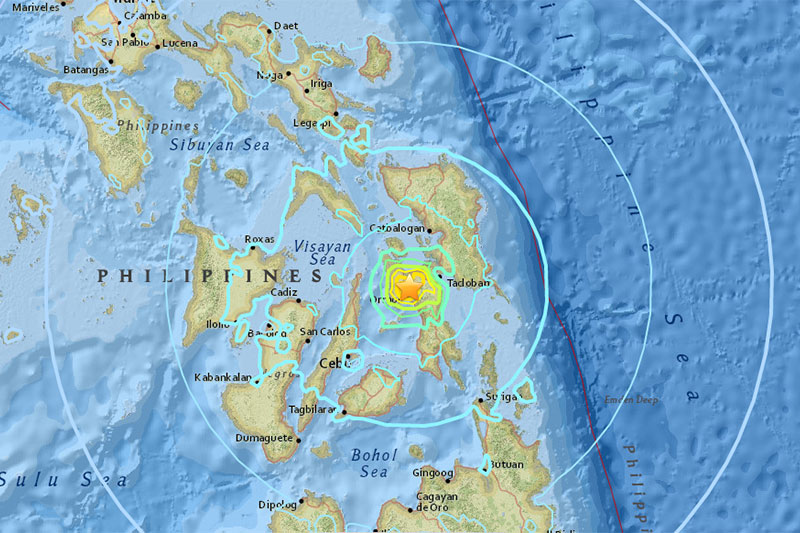 At least 2 dead, 72 injured in Leyte quake