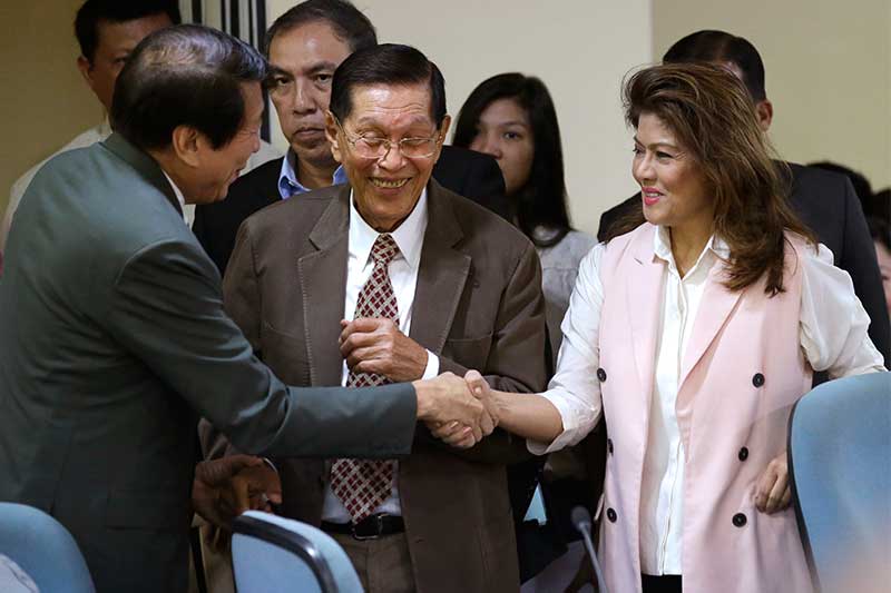 Imee Marcos: Hiring Enrile as counsel a last-minute decision