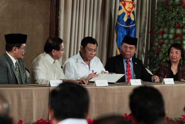 Duterte asks for MILF's patience on BBL passage
