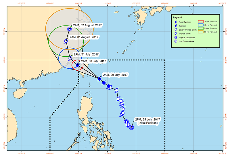 Typhoon Gorio continuing to intensify