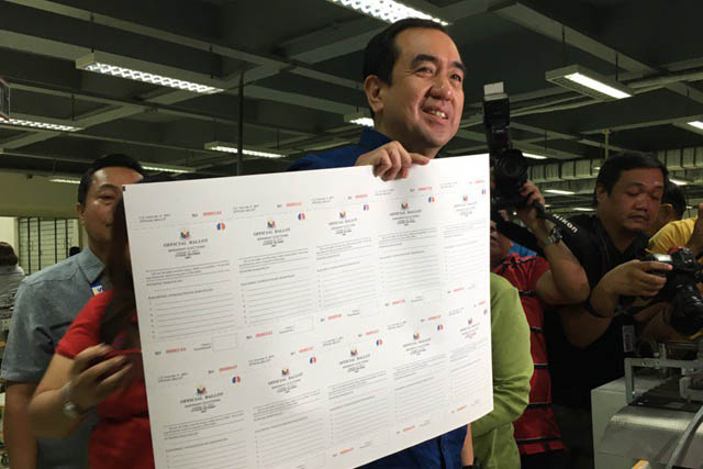 Poll chief Bautista files criminal raps against wife