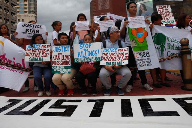 Citizens organize protests over Kian, extrajudicial killings
