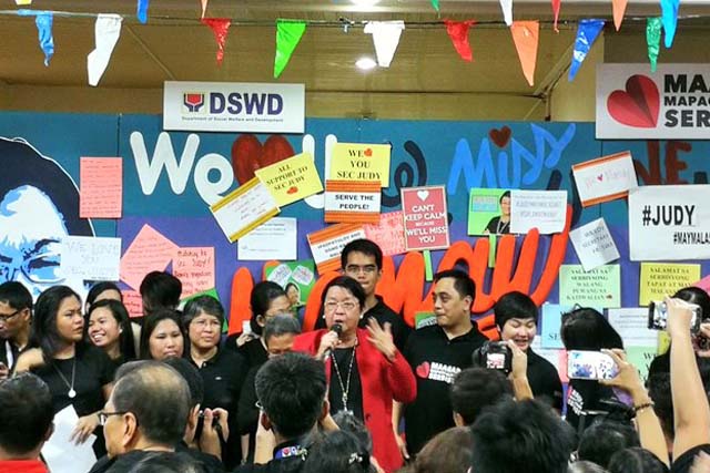 DSWD says goodbye to 'Manay' Judy Taguiwalo