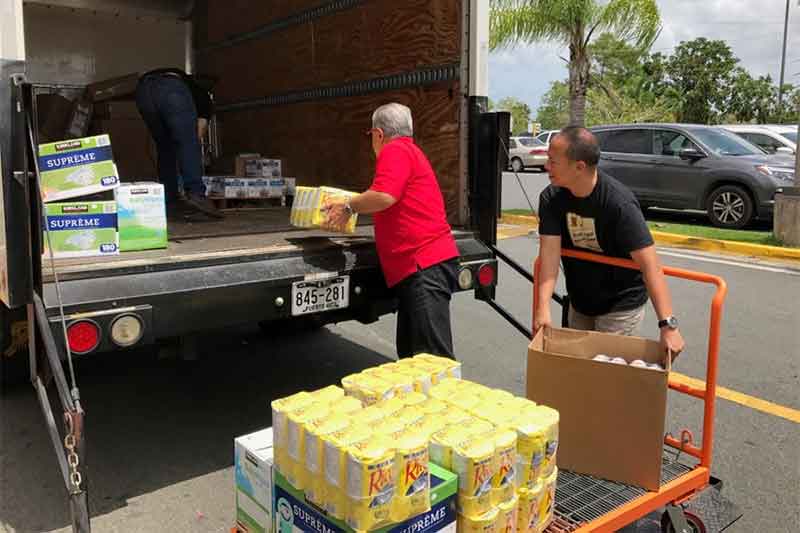 Relief sent to Filipinos in hurricane-struck Caribbean