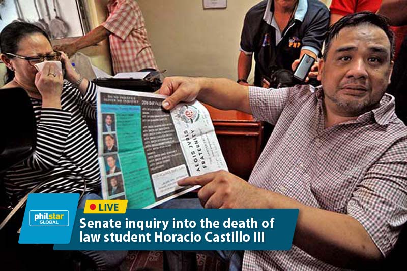 LIVE: Senate probe into the death of Atio Castillo