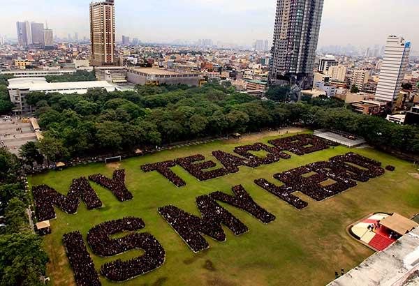 UST targets Guinness record for largest human formation