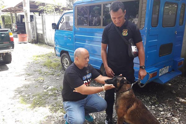 Cotabato City reporter donates pet to AFP K-9 unit