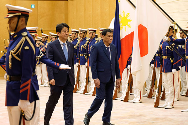 Duterte, Abe condemn North Korea missile tests, call for negotiations