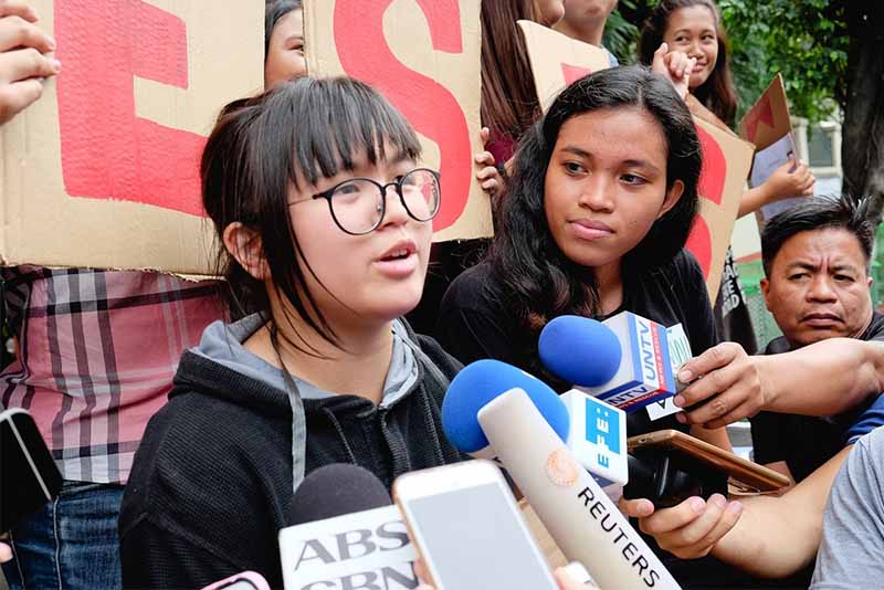 Filipina criticized for joining anti-Duterte rally among Time's most influential teens