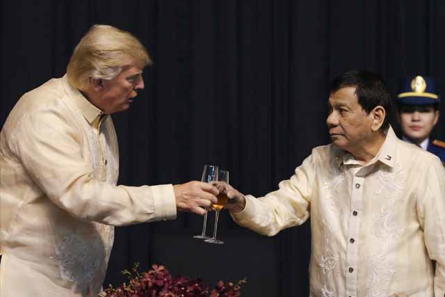 You are the light, Duterte croons at Trumpâ��s request   