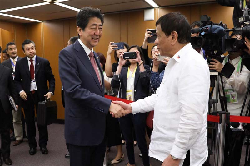 Duterte backs Japan in countering North Korea