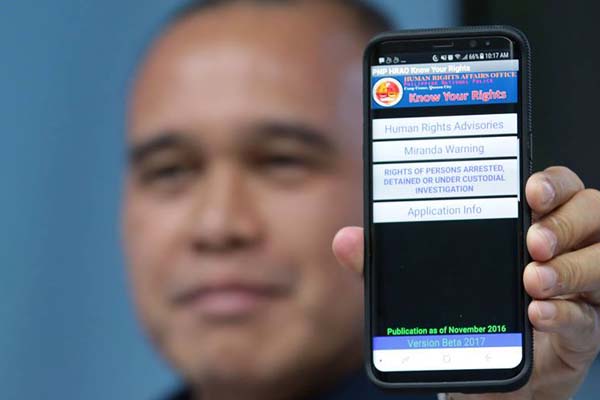 PNP Human Rights app 'fixed' to address privacy concerns