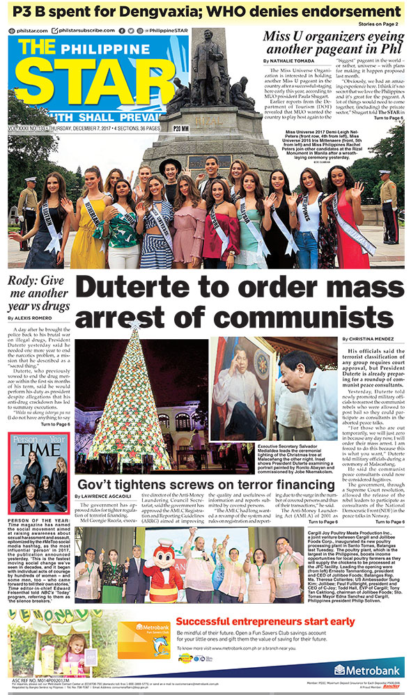 The Star Cover (December 7, 2017)