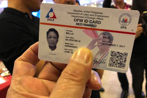 Palace says Duterte not behind OFW ID design