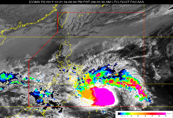 Vinta Intensifies 12 Areas In Mindanao Under Signal No2 