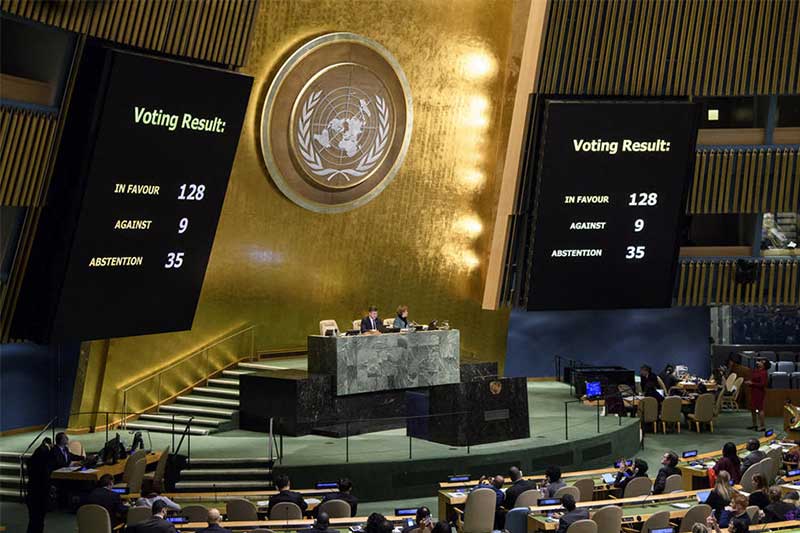 Philippines abstains as UN votes to rebuke Trump's Jerusalem decision