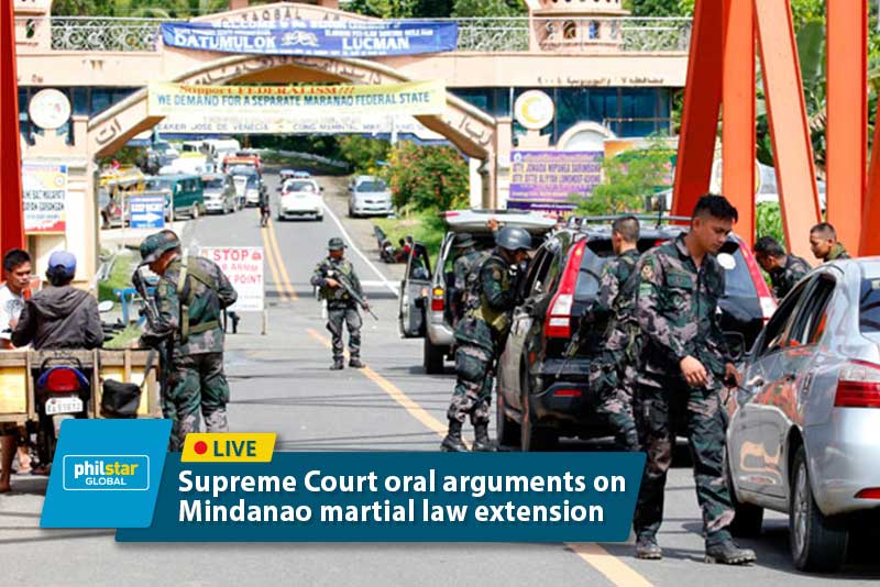 LIVE: Oral arguments on cases vs martial law extension
