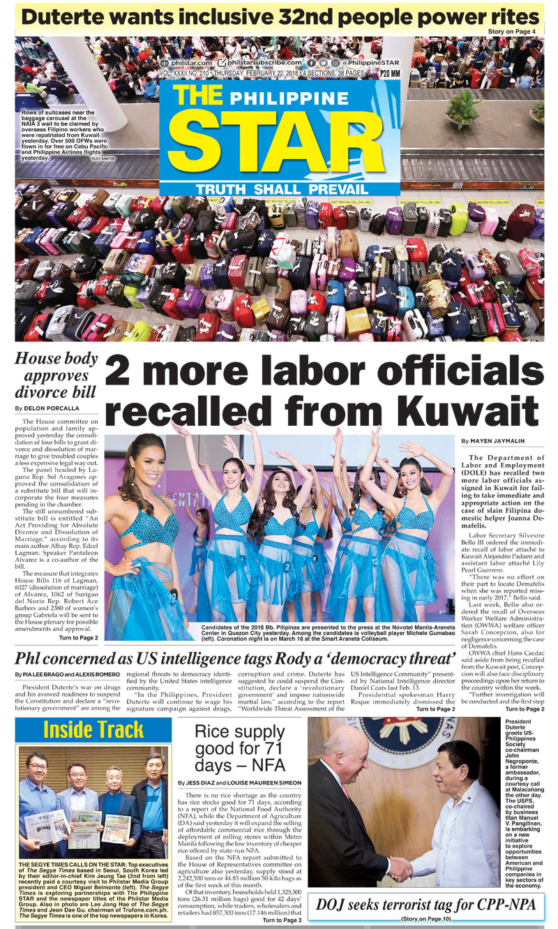The Star Cover (February 22, 2018)