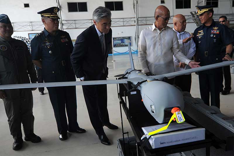 WATCH: US Ambassador Kim leads the turnover of new drones to the Philippines