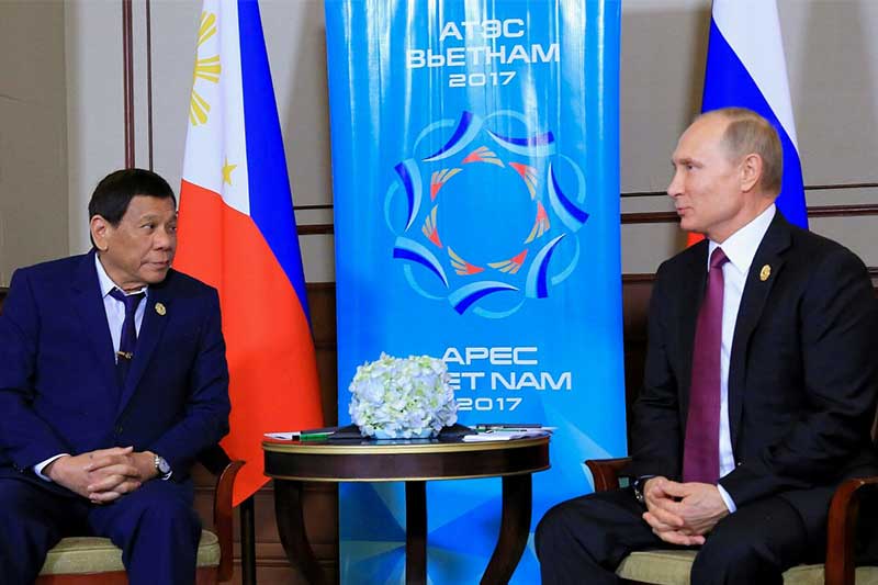 Duterte congratulates Putin on re-election