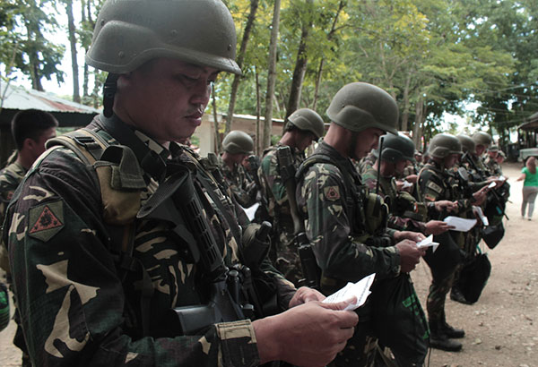 Marawi troops doble ang sahod