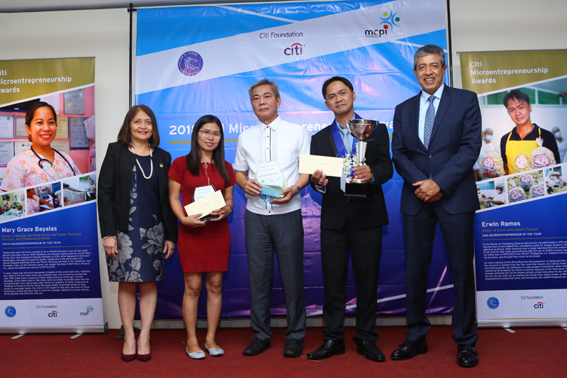 the prize of hard work and faith erwin ramos fourth from left was ...