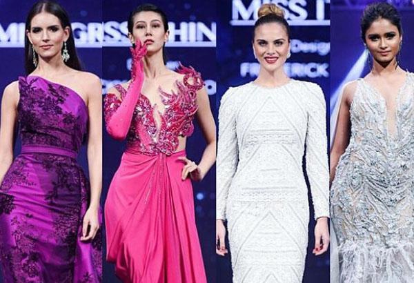 IN PHOTOS: Miss Universe queens in Filipino couture at charity gala