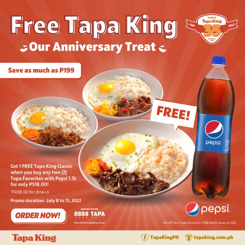 Feast awaits at Tapa King as it celebrates 35th anniversary with exciting deals and freebies