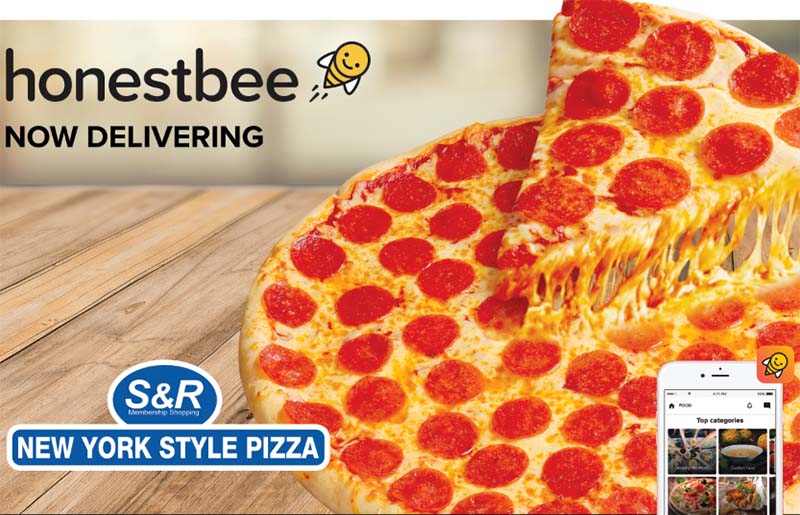 honestbee, 1st to deliver crave-worthy S&R New York Style Pizza!