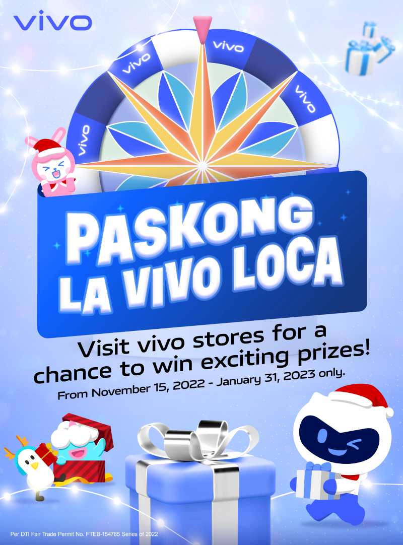 ‘Tis the season to be lucky with Paskong La vivo Loca, vivo’s Christmas Giveaway Festival! 