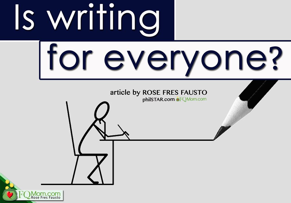 Is writing for everyone?